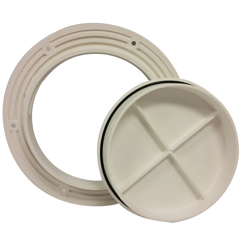 DPI 8-1/8" Pry-Out Cover/Deck Plate, Marine Creamy White image number 3